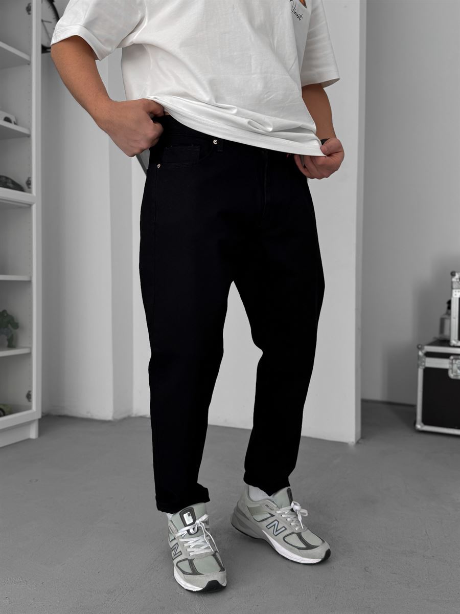 Black Basic Boyfriend Jeans GJ-17082