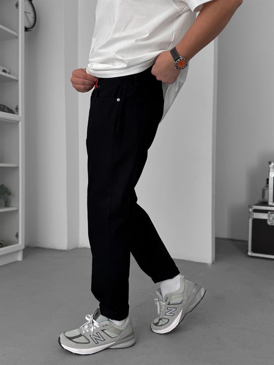 Black Basic Boyfriend Jeans GJ-17082