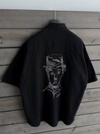 Black Chaplin Short-Sleeve Oversize Shirt SW-1579