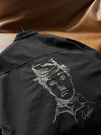 Black Chaplin Short-Sleeve Oversize Shirt SW-1579