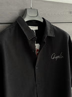 Black Chaplin Short-Sleeve Oversize Shirt SW-1579