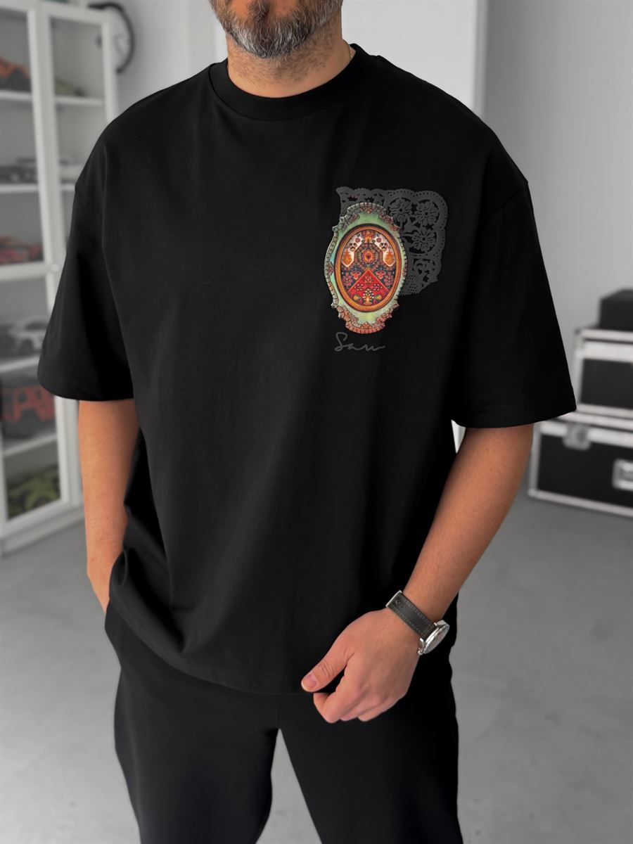 Black Mirror Carpet Oversize T-Shirt SW-5092