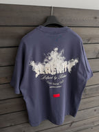 Blue Serenity Print Oversize T-Shirt JJ-131