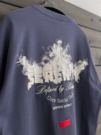 Blue Serenity Print Oversize T-Shirt JJ-131