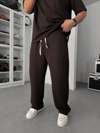 Coffee Modal Fabric Baggy Sweatpants JJ-137