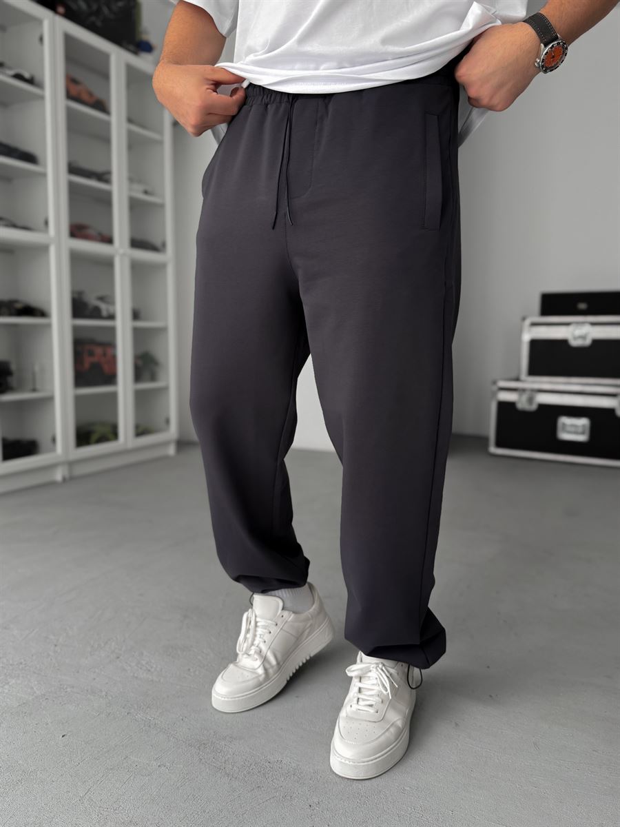 Smoked Stopper Leg Baggy Sweatpants JJ-711