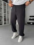 Smoked Stopper Leg Baggy Sweatpants JJ-711