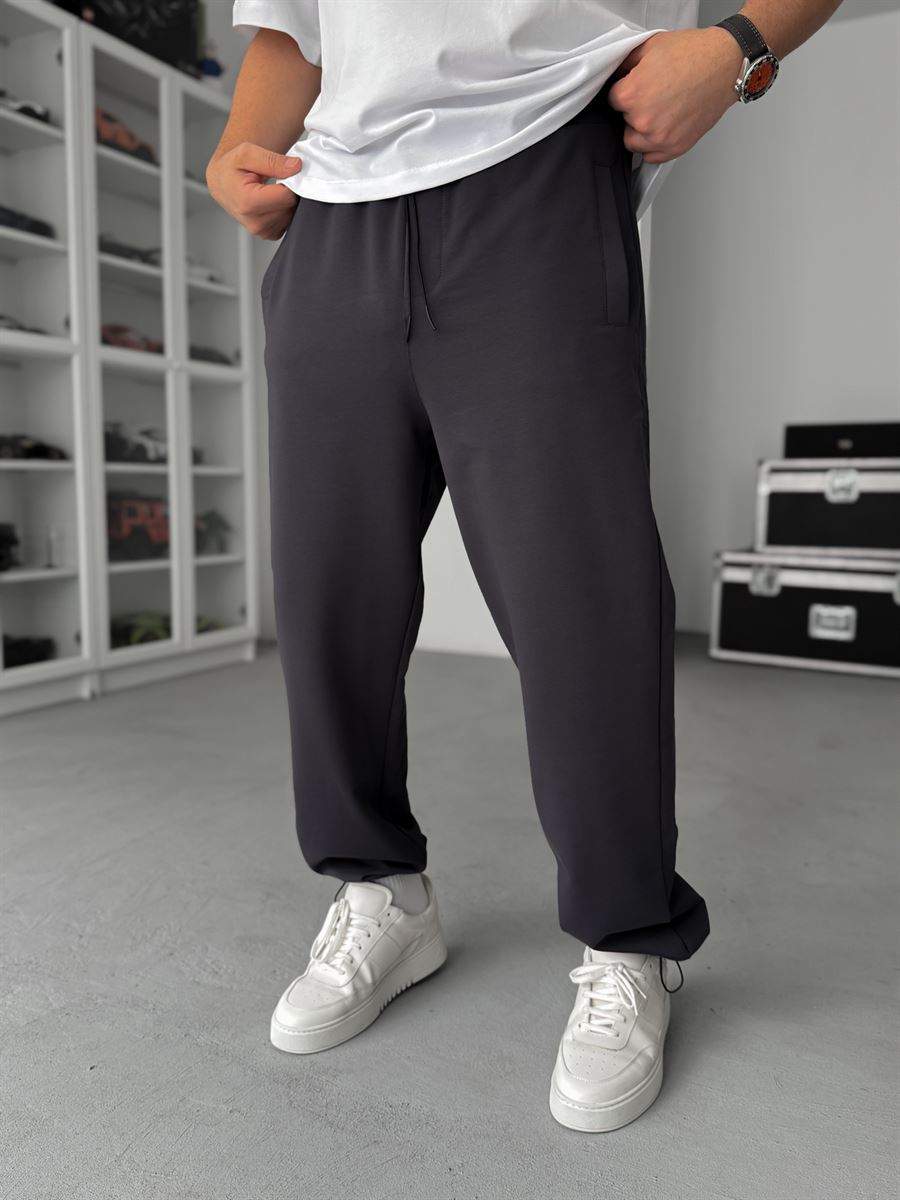 Smoked Stopper Leg Baggy Sweatpants JJ-711