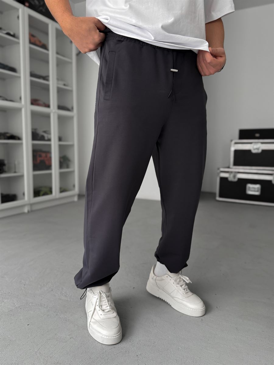 Smoked Stopper Leg Baggy Sweatpants JJ-711