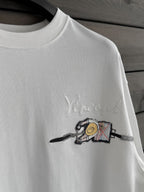 White Vincent Embroidered Oversize T-Shirt SW-5073