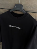 Black Think Back Embossed Oversize T-Shirt TW-1044