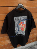 Black Happiness Patch Oversize T-Shirt SW-5125