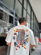 White Authentic Embroidered Oversize T-Shirt SW-5079