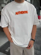 White Authentic Embroidered Oversize T-Shirt SW-5079
