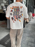 White Authentic Embroidered Oversize T-Shirt SW-5079