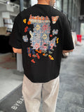 Black Authentic Embroidered Oversize T-Shirt SW-5079