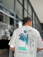 White Flowerpot Embroidered Oversize T-Shirt SW-5141