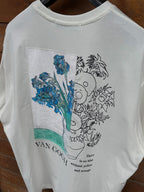 White Flowerpot Embroidered Oversize T-Shirt SW-5141