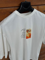 White Van Gogh Patchwork Oversize T-Shirt SW-5142