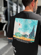 Black Kite Patch Oversize T-Shirt SW-5143