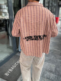 Tile Back Embossed Striped Shirt TW-1211