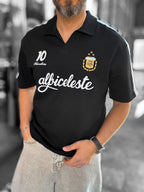 Black Argentina Emblem Two-Thread T-Shirt RES-1059