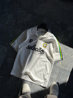 White Two-Thread T-Shirt with Brazil Emblem RES-1057