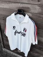 White Two-Thread T-Shirt with France Emblem RES-1058