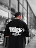 Black Far From Basic Printed Oversize T-Shirt RES-1037