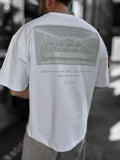 White Da Vinci Print Oversize T-Shirt RES-1030