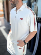 White Champ Half-Zip T-Shirt RES-1080