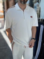 White Champ Half-Zip T-Shirt RES-1080