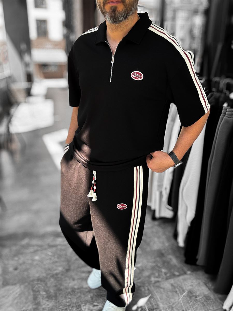 Black Champ Half-Zip T-Shirt RES-1080