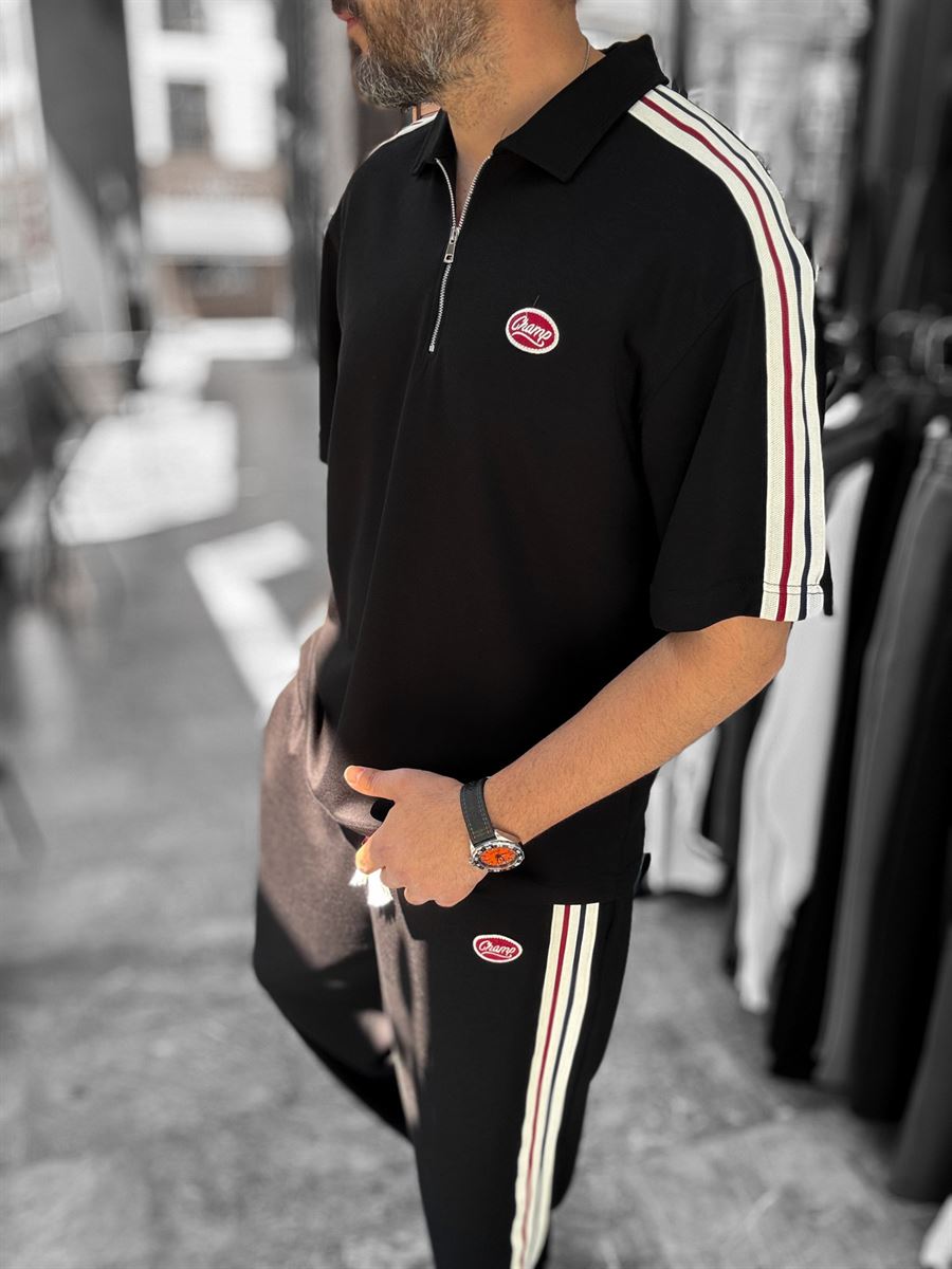 Black Champ Half-Zip T-Shirt RES-1080