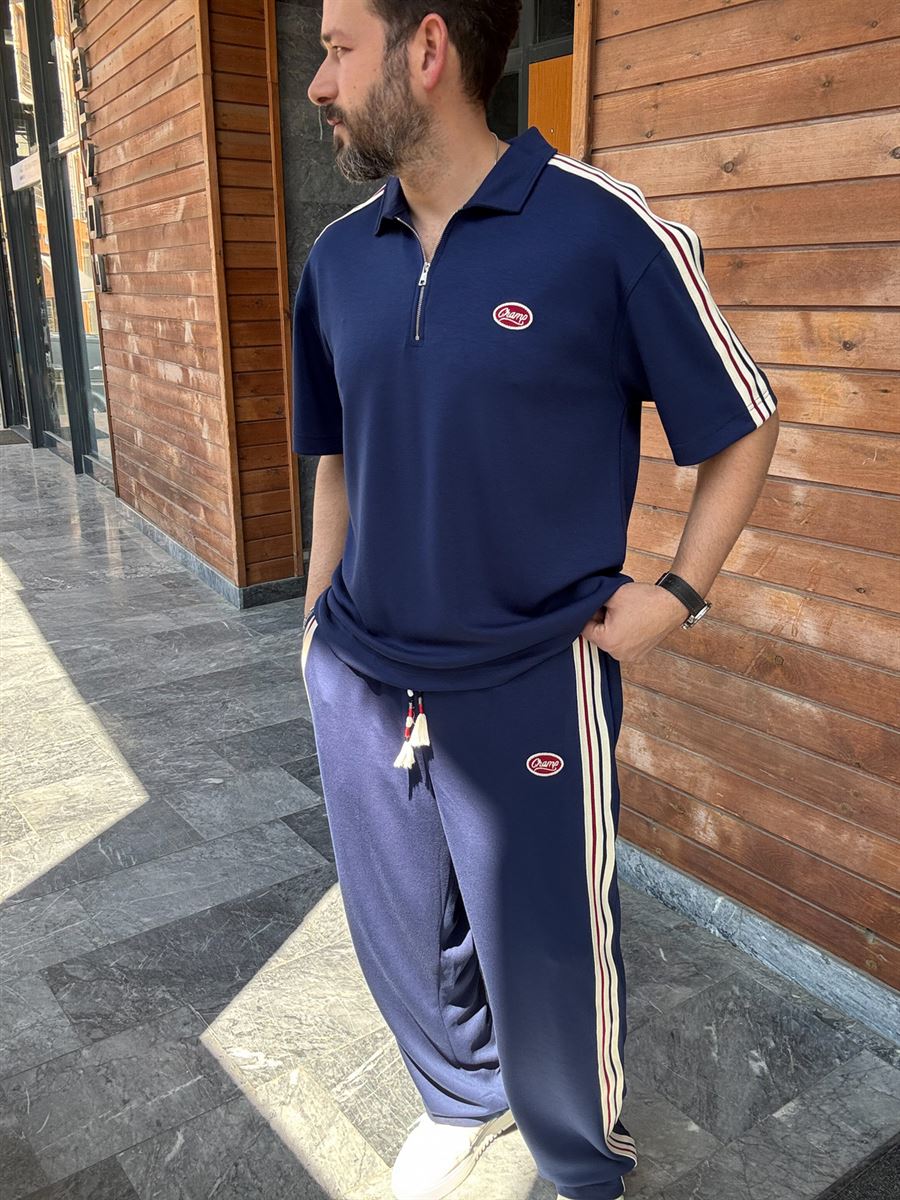 Navy Blue Champ Half-Zip T-Shirt RES-1080