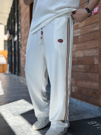 White Champ Tracksuit with Side Stripes RES-1080