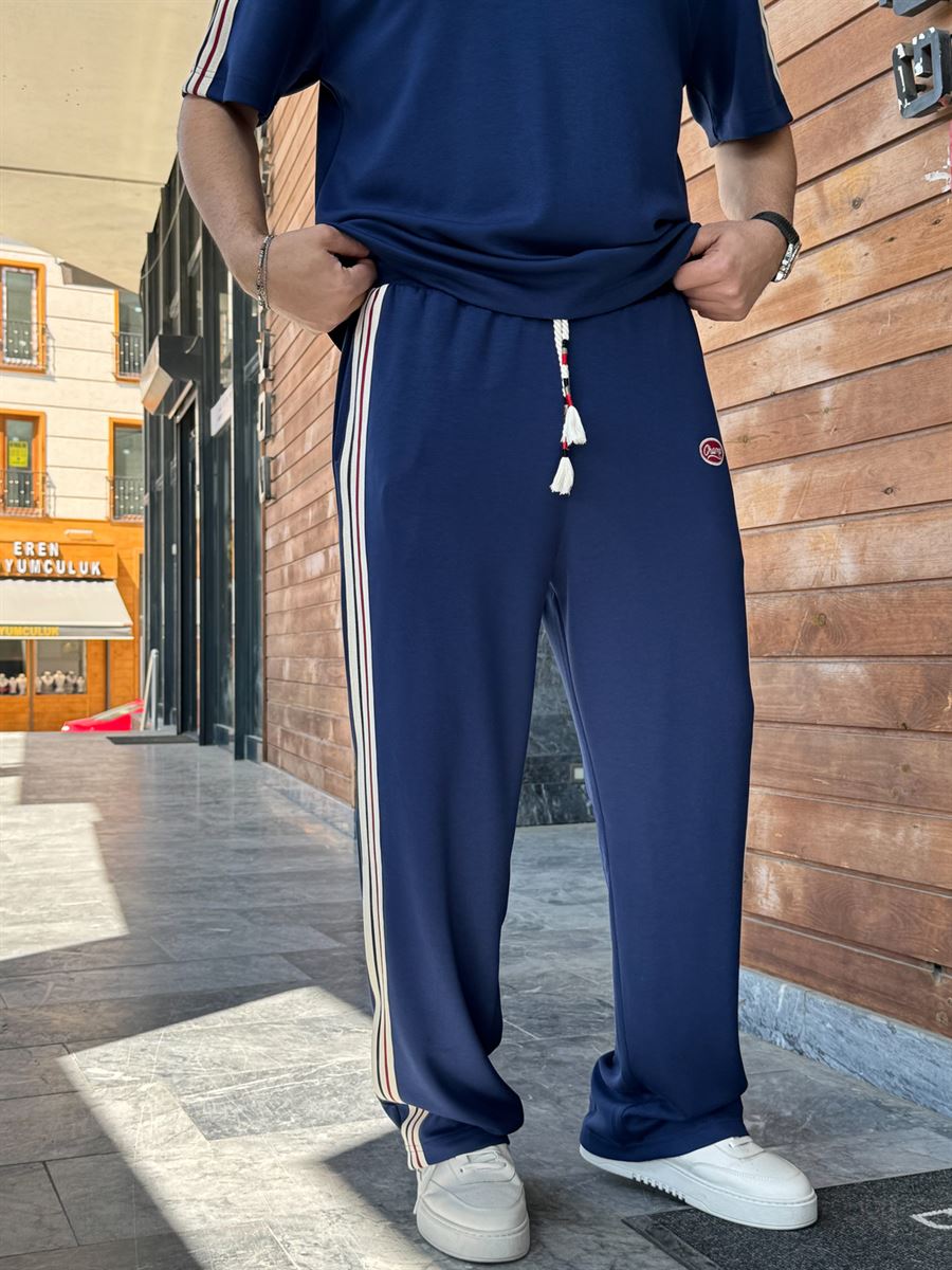 Navy Blue Side Striped Champ Tracksuit RES-1080