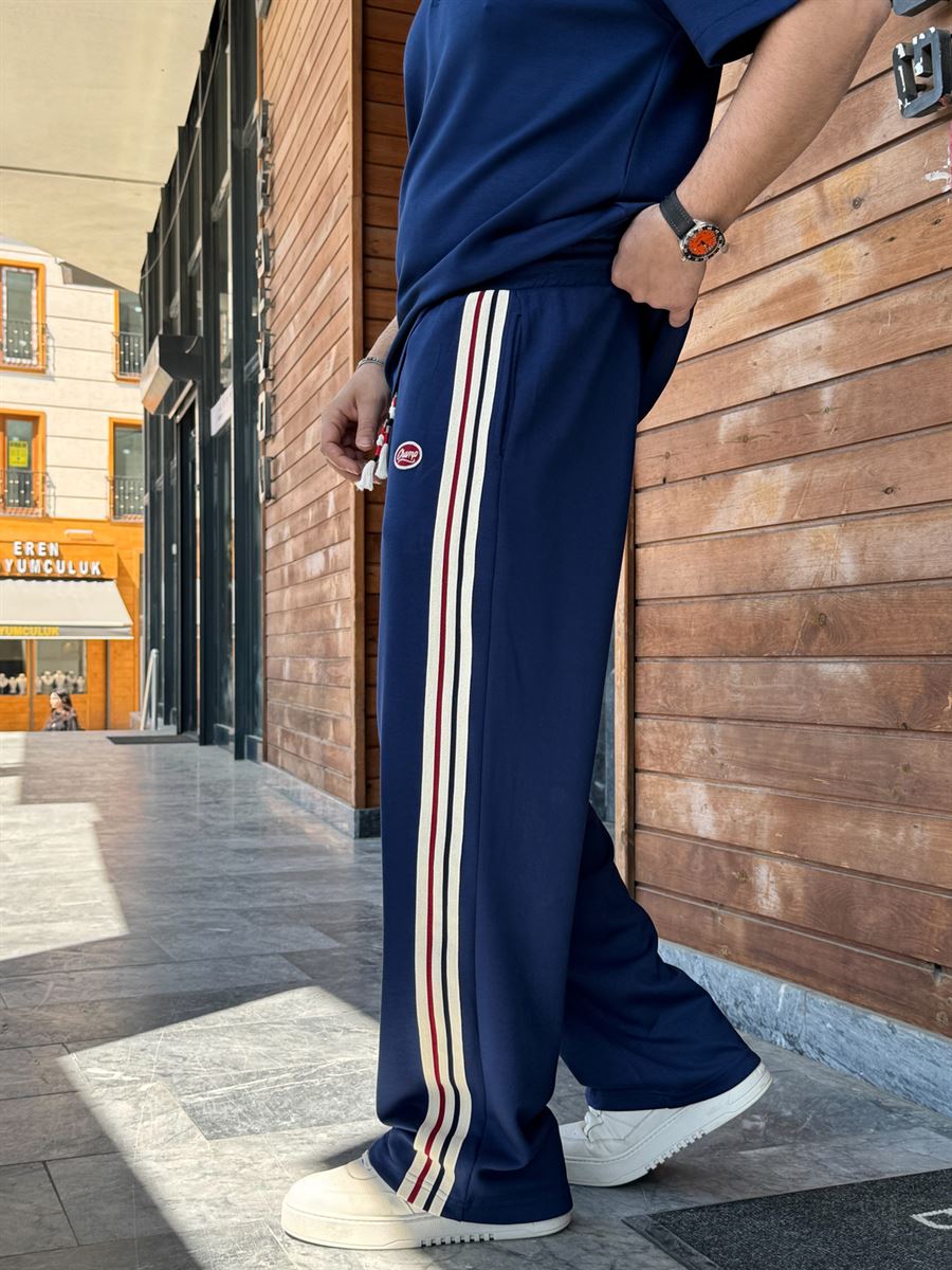 Navy Blue Side Striped Champ Tracksuit RES-1080