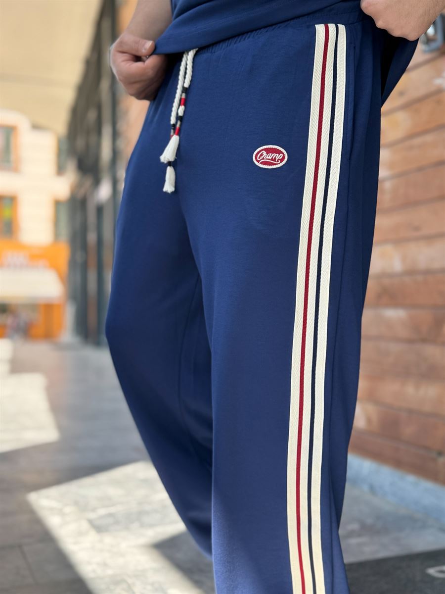 Navy Blue Side Striped Champ Tracksuit RES-1080