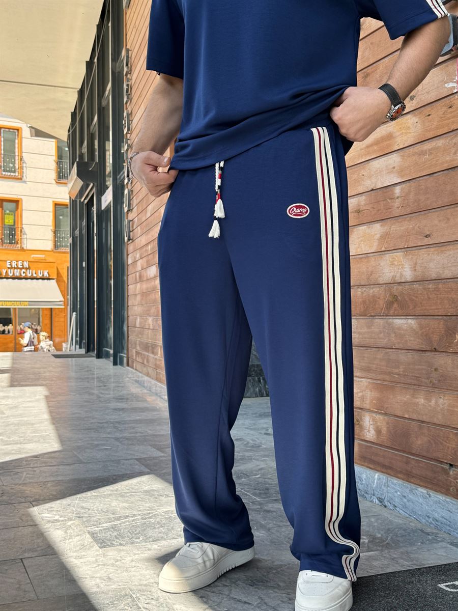 Navy Blue Side Striped Champ Tracksuit RES-1080