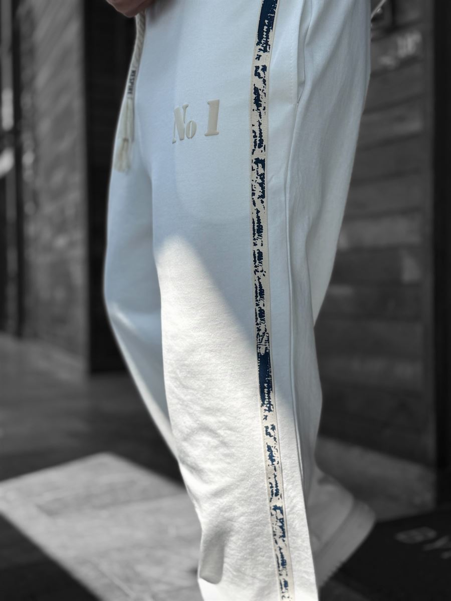 White No. 1 Embossed Tracksuit RES-1079