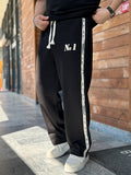 Black No. 1 Embossed Tracksuit RES-1079