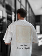 White Embroidered T-Shirt with Back Detail RES-1070
