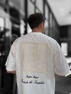 White Embroidered T-Shirt with Back Detail RES-1070