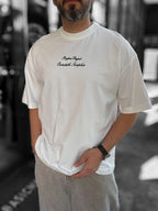 White Embroidered T-Shirt with Back Detail RES-1070