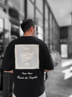 Black Embroidered T-Shirt with Back Detail RES-1070