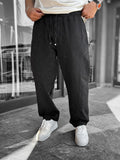 Black Washed Loose Fit Trousers LNS-2133