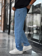 Blue Basic Baggy Jean C-6634/6241