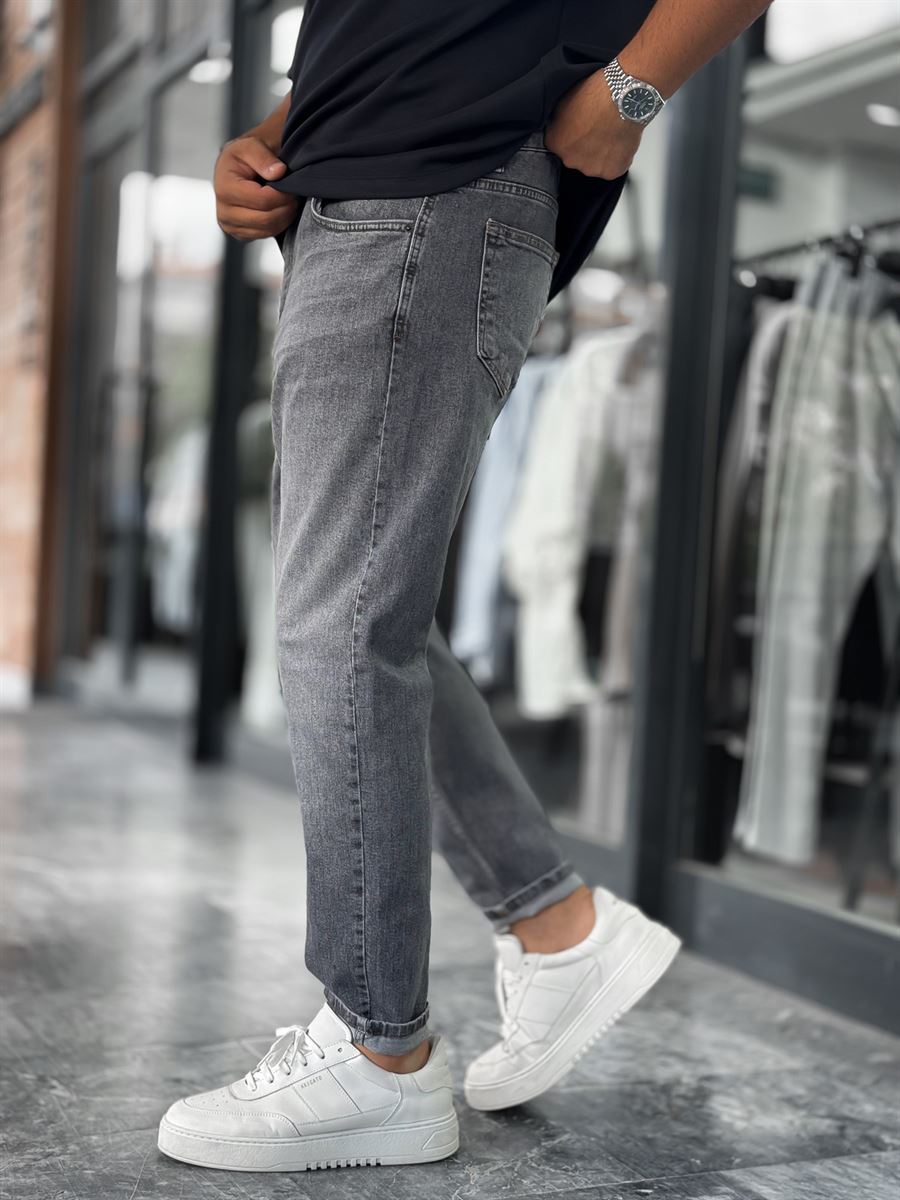 Grey Effect Washed Boyfriend C-6599