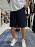 Navy Blue C Embroidered Basic Shorts C-013